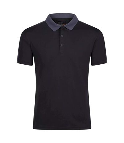 Polo de sport contrast homme noir / gris Regatta