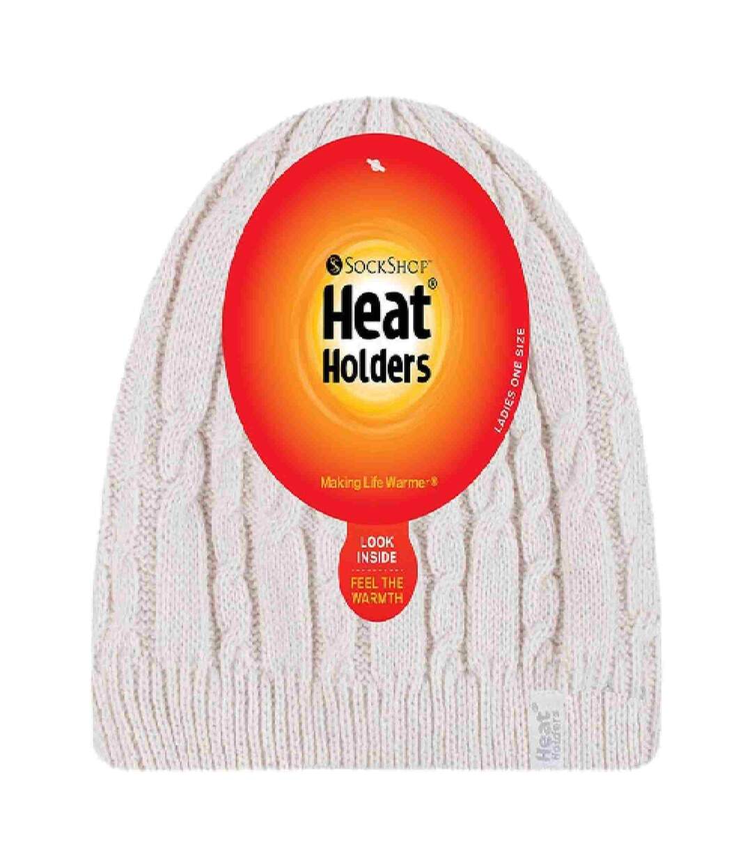 Bonnet Femme Thermique Tricot avec Doublé Polaire-2