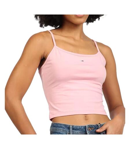 x 2 débardeurs blanc/rose femme tommy hilfiger essential - l