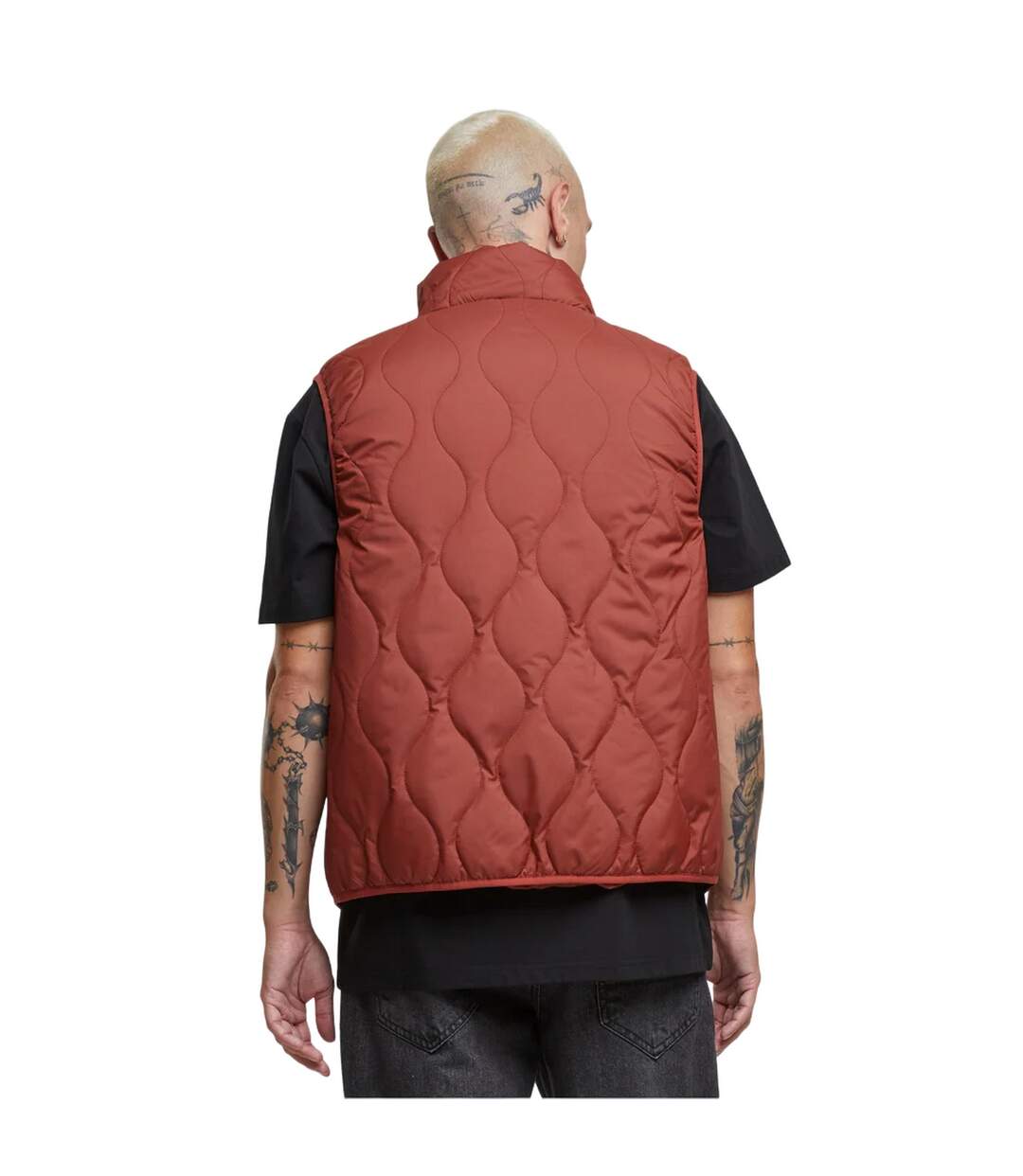 Doudoune Sans Manches Homme Rouille Foncée Urban Classics-3