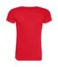 T-shirt cool femme rouge feu Awdis-2