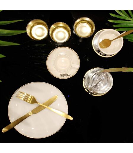 Lot de 6 Assiettes à Dessert Liseré 20cm Blanc