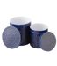 Lot de 2 Boîtes en Métal Nag 20cm Bleu-2