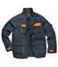 Portwest Mens Contrast Hardwearing Workwear Jacket (TX10) (Grey/Orange) (UTRW1018)-2