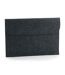 Felt laptop sleeve one size charcoal melange Bagbase