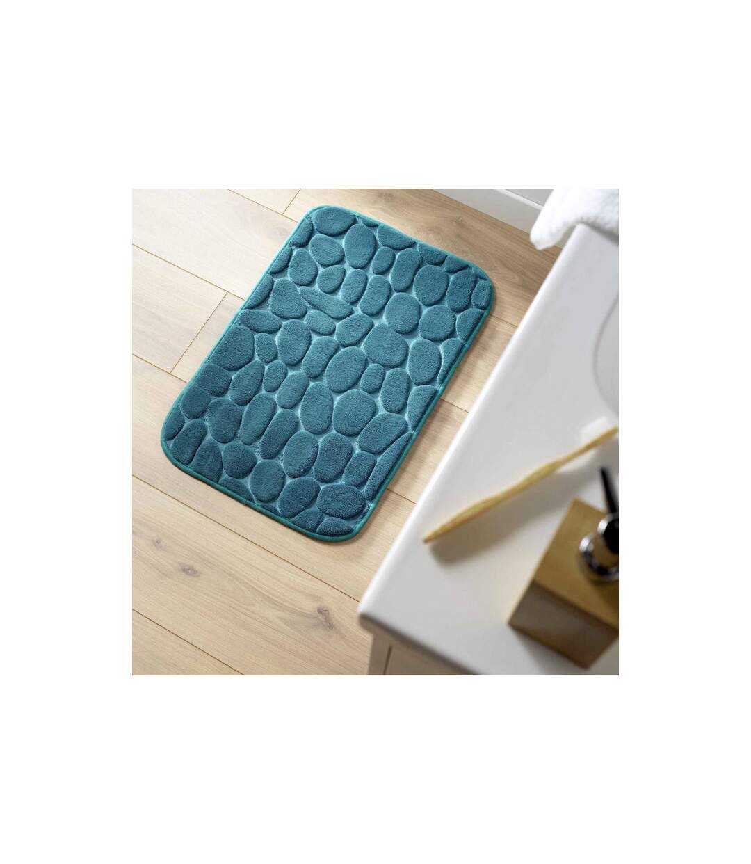 Tapis de Bain Ricochet 50x80cm Bleu Émeraude