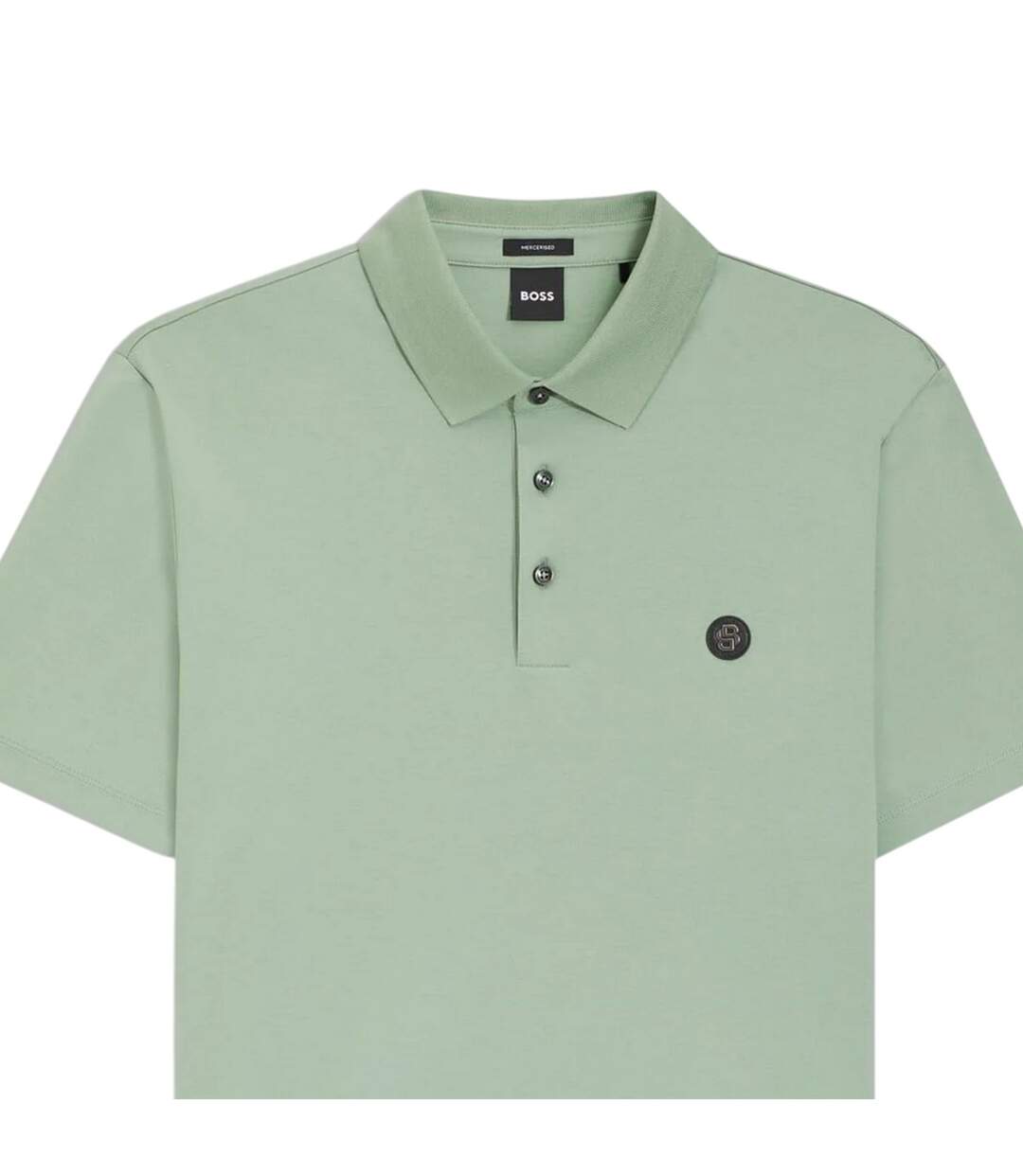 Mens Parris Monogram Polo Shirt Green Boss-3