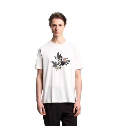 T-shirt Col Ras-du-cou Imprimé Graphique Coupe Classique Blanc Emporio Armani EA7