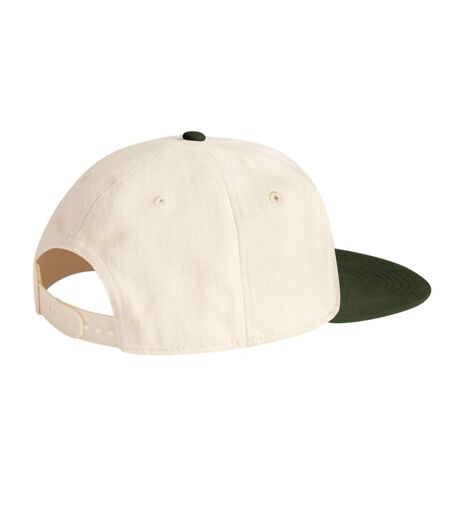 Casquette De Baseball Motif/style Contrasté Adulte Naturel Olive Foncé Beechfield