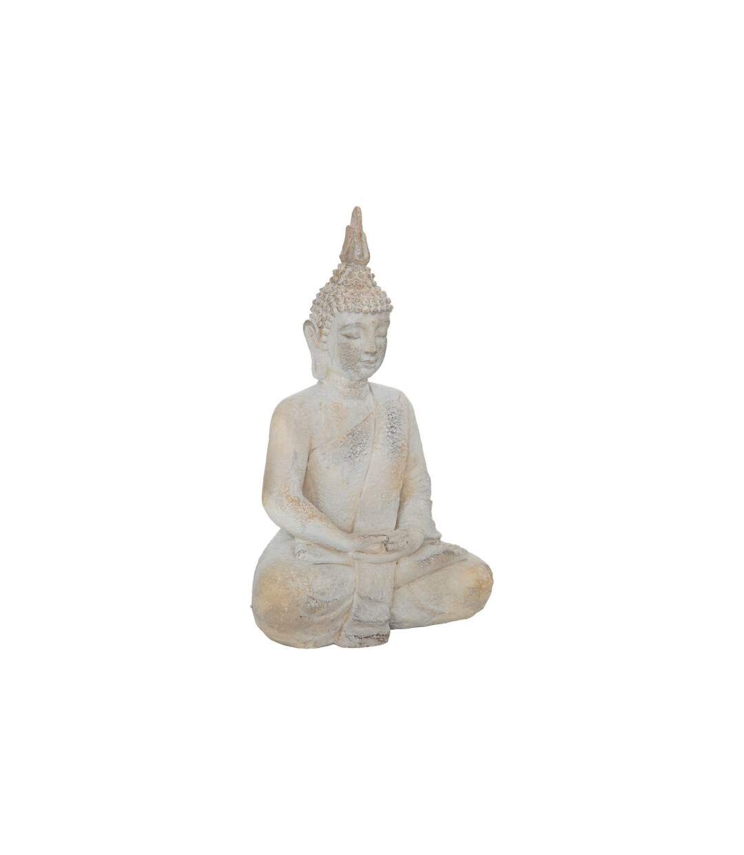 Statuette Déco Bouddha Dala 50cm Blanc-1