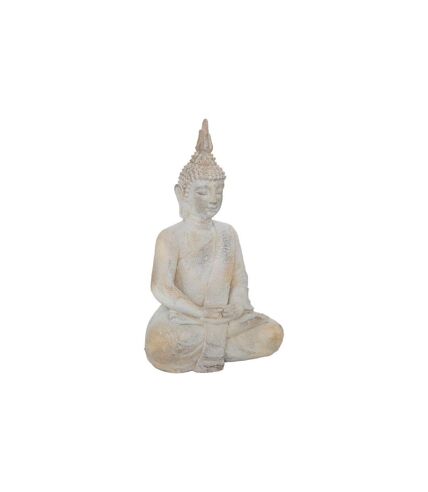 Statuette Déco Bouddha Dala 50cm Blanc