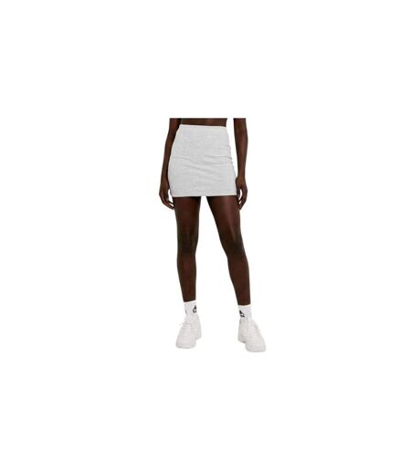 Womens/ladies Jersey Bodycon Mini Skirt Grey Missy Empire