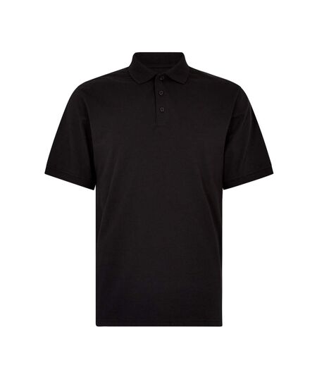 Mens Jersey Superwash 60c Regular Polo Shirt Black Kustom Kit