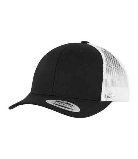 Casquette Trucker Adulte Noir Blanc Flexfit