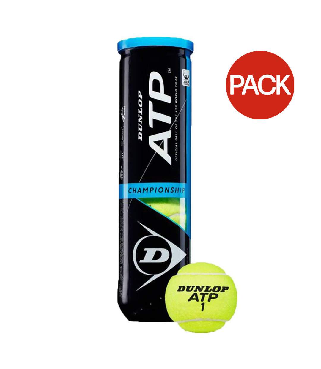 Balles De Tennis Championship Taille Unique Jaune Dunlop-1