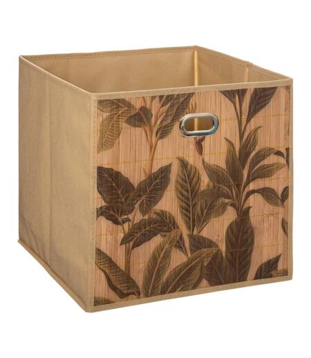 Boîte de Rangement Bambou Végétal 31x31cm Naturel