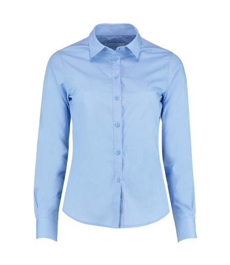 Kustom Kit Womens/Ladies Long Sleeve Poplin Shirt (Light Blue) - UTRW6163