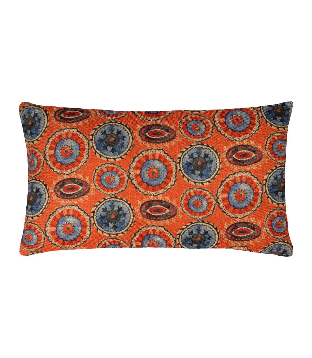 Akamba tribal rectangular cushion cover 50cm x 30cm tangerine Wylder