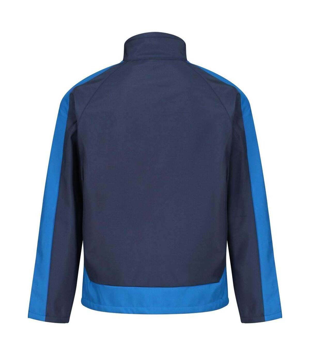 Regatta Mens Contrast 3 Layer Softshell Full Zip Jacket (Black Blue/Light Blue) - UTRG3747