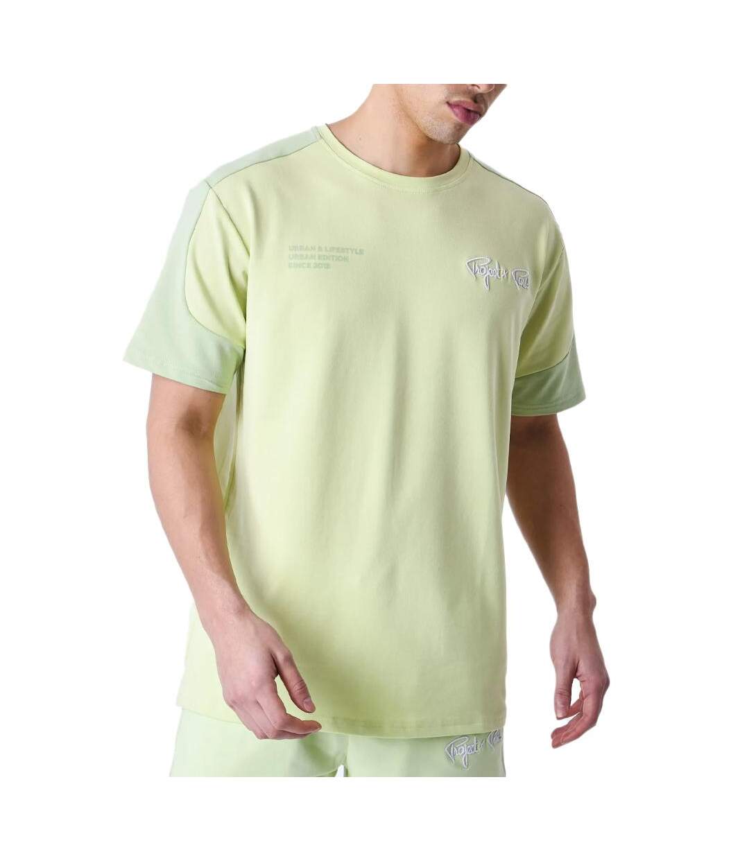 T-shirt Vert Fluo Homme Project X Paris Urban Edition - L-1