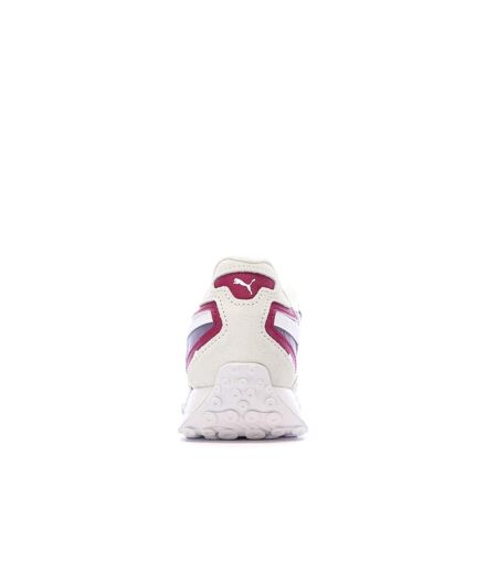 Baskets blanches/violettes femme puma blktop