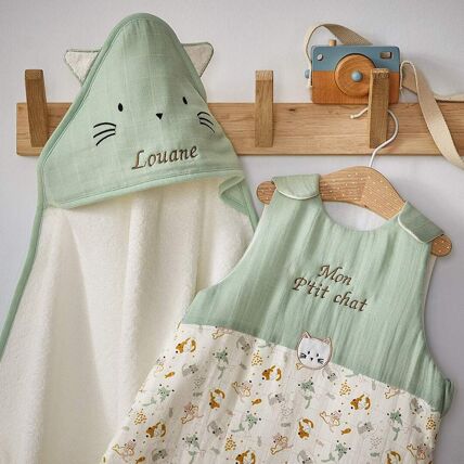 Sortie de bain et gant