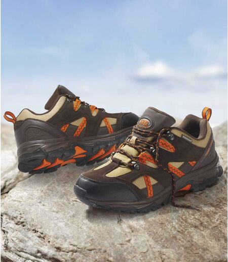 Men's Low-Rise Hiking Shoes - Beige Brown