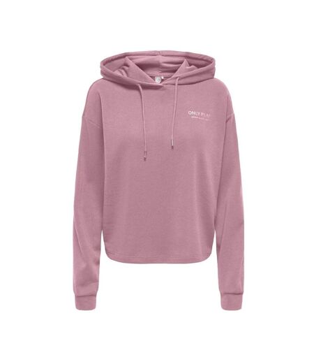 Sweat à capuche rose femme  only play life