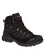 Hi-Tec Mens Clamber Suede Walking Boots (Charcoal/Red) - UTFS9977