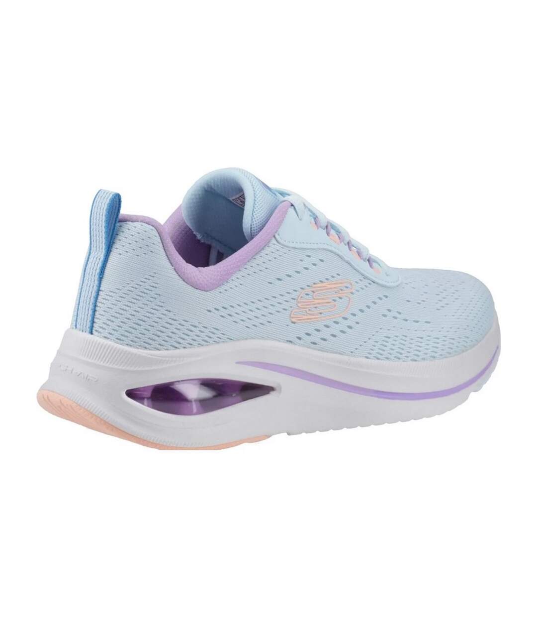 Womens/ladies meta aired out skech-air trainers light blue/multicoloured Skechers-2
