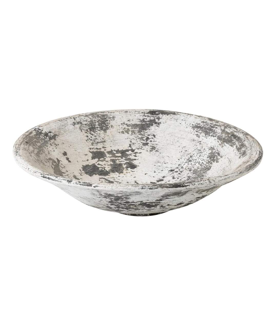 Coupelle Déco en Terre Cuite Ruby 46cm Noir & Blanc-1