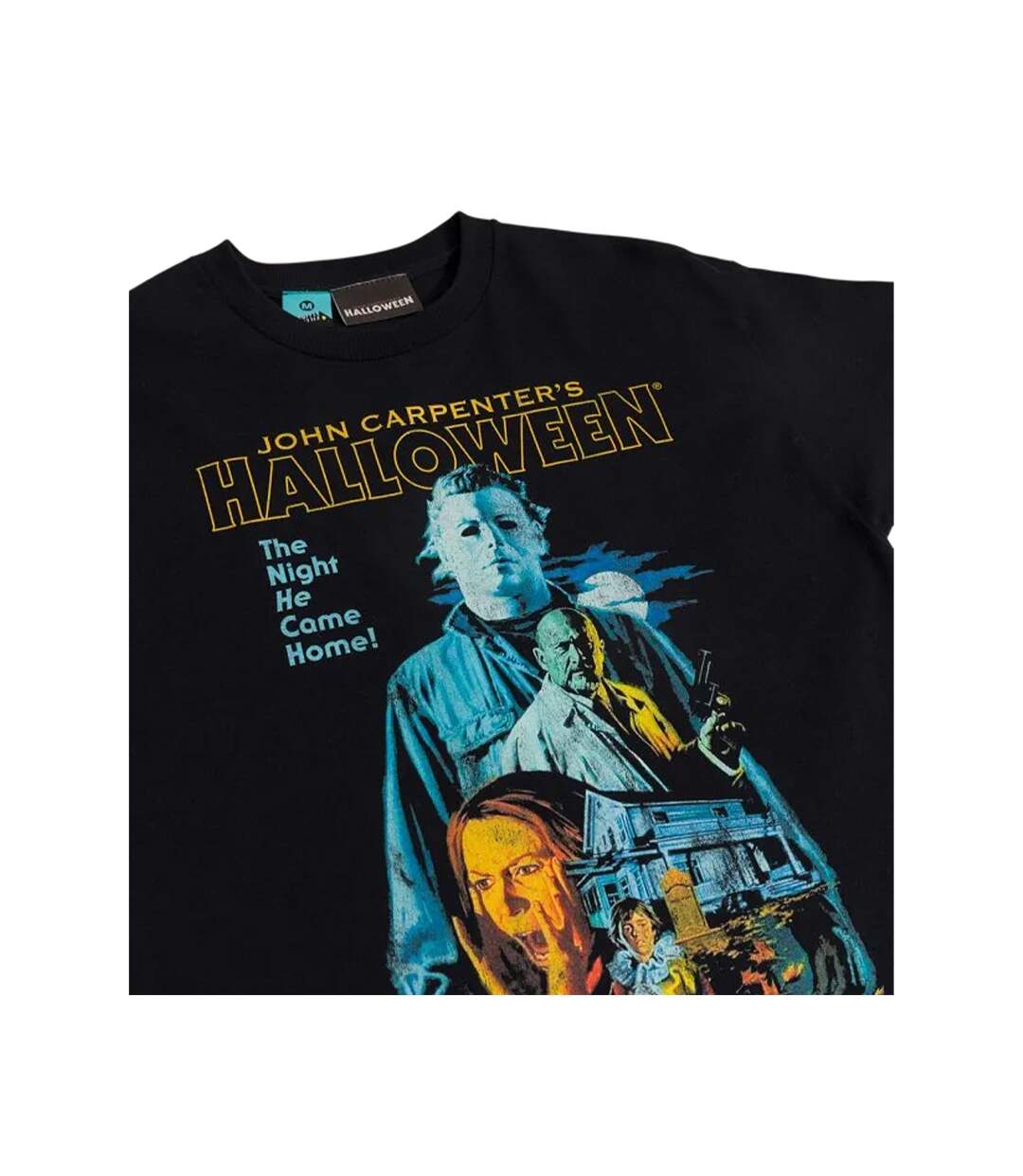 T-shirt Motif/style Poster Du Film Adulte Noir Halloween-3