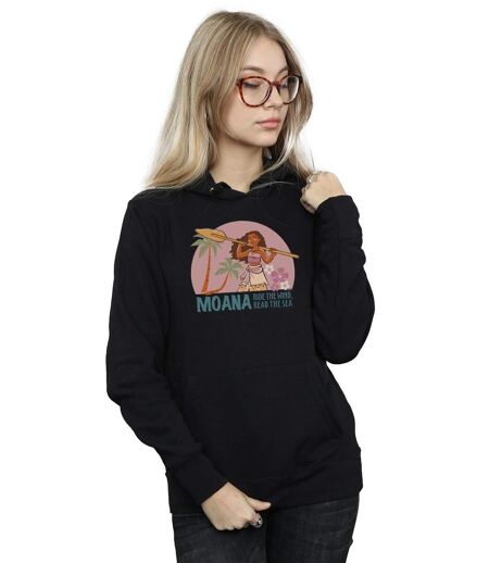 Disney - Sweat à capuche MOANA READ THE SEA - Femme (Noir) - UTBI11567