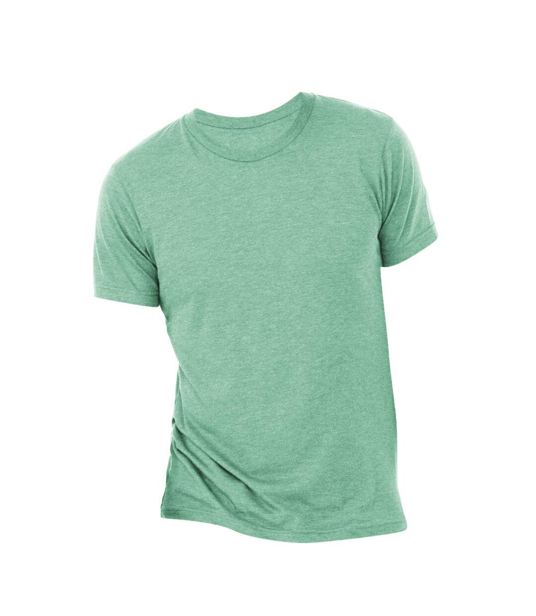 Canvas Mens Triblend Crew Neck Plain Short Sleeve T-Shirt (Sea Green Triblend) - UTBC2596