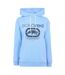 Sweat À Capuche Avec Cordons Manches Longues Décontracté Madison Femme Bleu Pâle Rhino-1