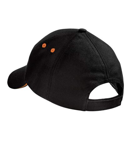 Casquette ultimate adulte noir / orange Beechfield