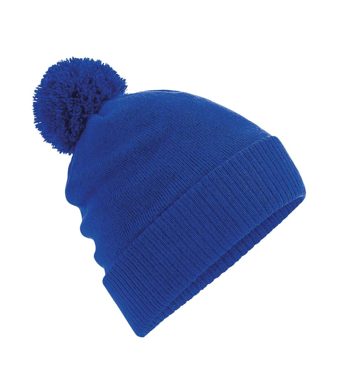 Bonnet snowstar adulte bleu roi vif Beechfield-1