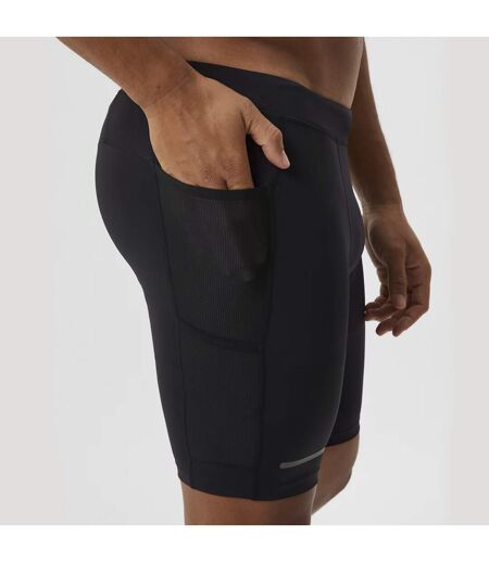 Mens Running Short Tights With Reflective Strip