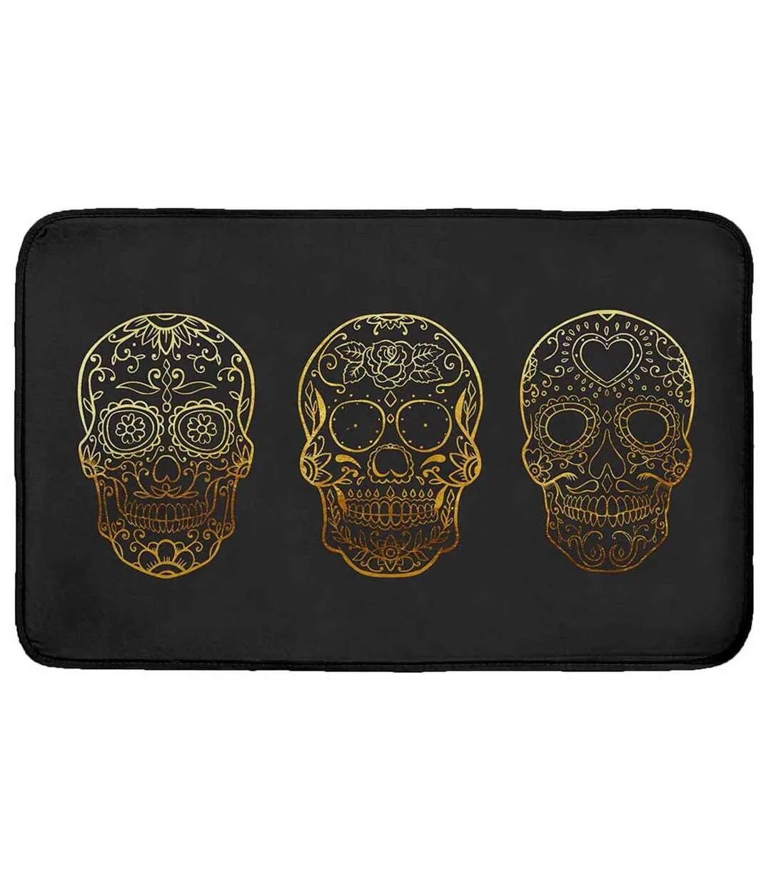 Tapis Déco en Velours Cadallera 50x80cm Gris-1