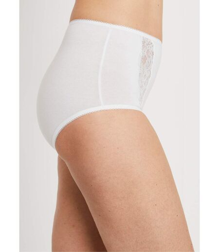 Culotte taille haute dentelle - lot de 3