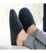 Isotoner Chaussons Mules homme ultra confortables, semelle à mémoire de forme et soutient de la voûte plantaire-2