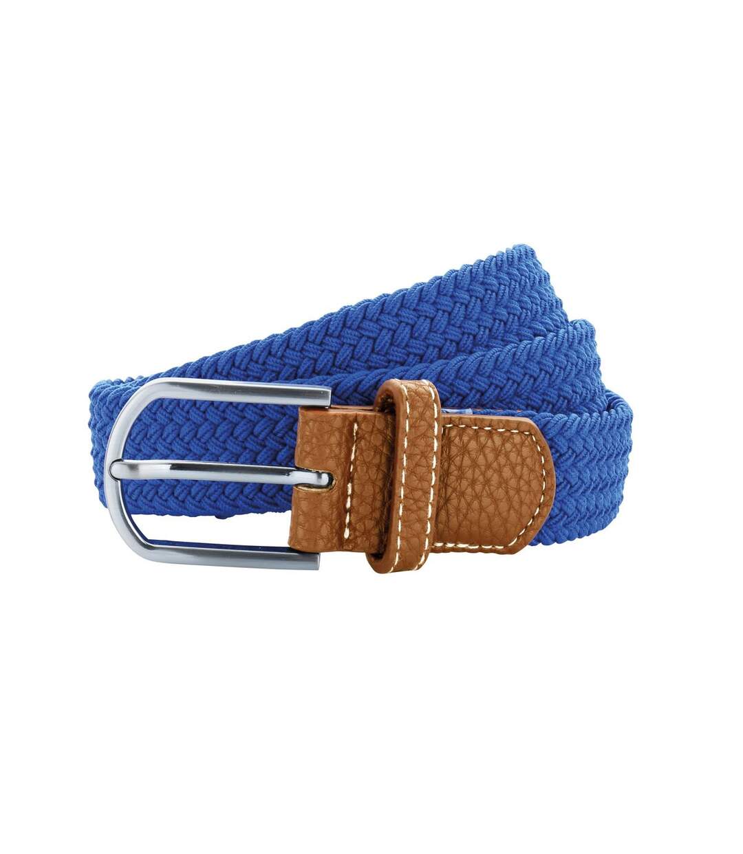 Ceinture extensible tressée - AQ900 - bleu roi