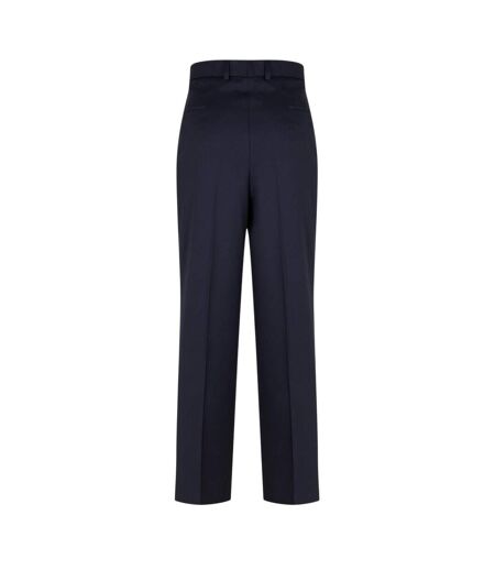 Mens Straight Leg Trousers Dark Blue Boss
