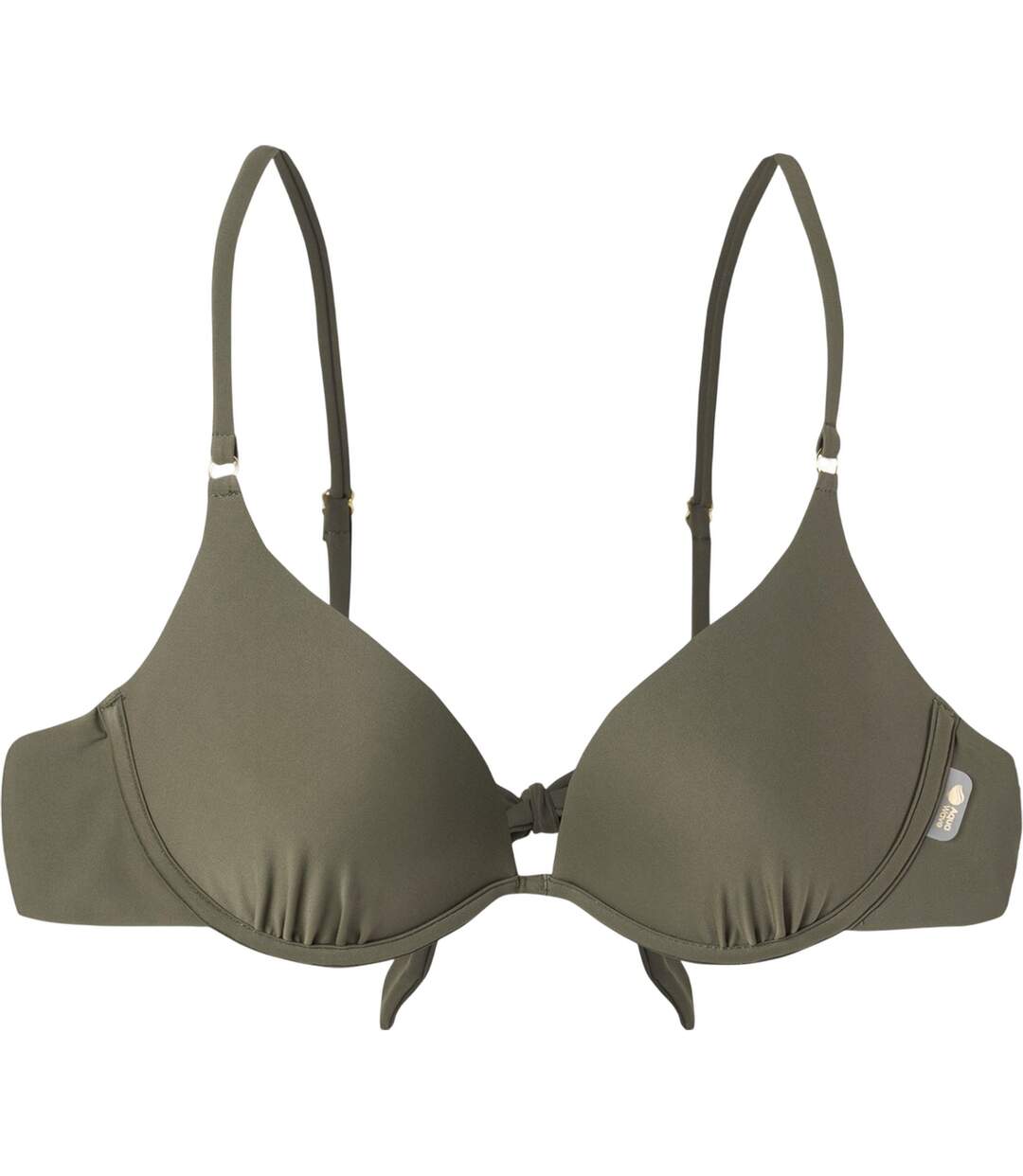 Haut De Maillot De Bain Femme Vert Kaki Sombre Aquawave-1