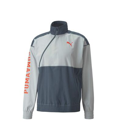 Coupe-Vent 1/2 Zip Gris Homme Puma Train Logo - L