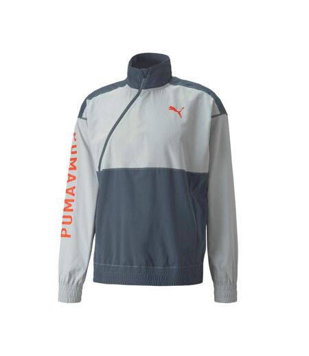 Coupe-Vent 1/2 Zip Gris Homme Puma Train Logo - L