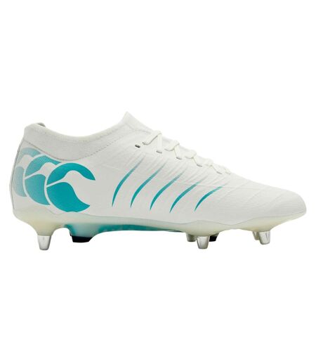 Mens Phoenix 2.0 Elite Soft Ground Rugby Boots White Green Canterbury