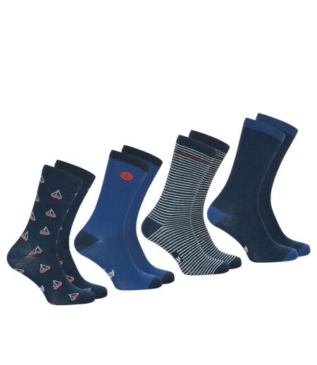 Lot de 4 paires de chaussettes mi-hautes homme Ecopack