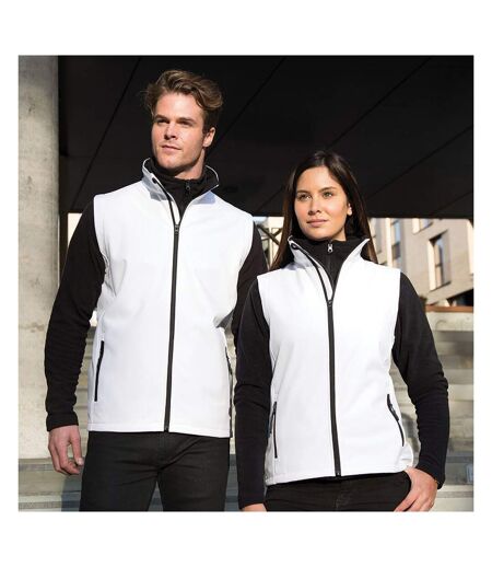 Veste softshell sans manches femme blanc/noir Result