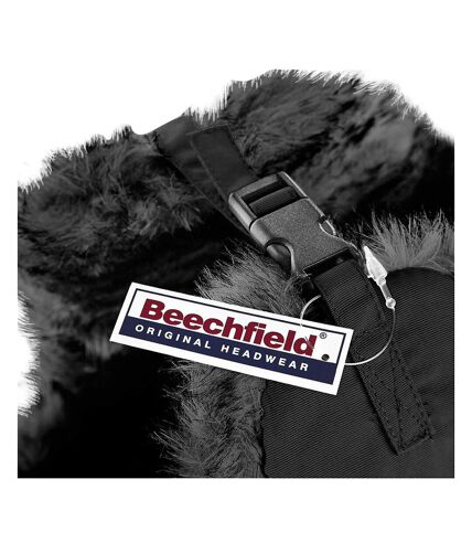 Beechfield Unisex Thermal Winter Sherpa Trapper Hat (Black) - UTRW237